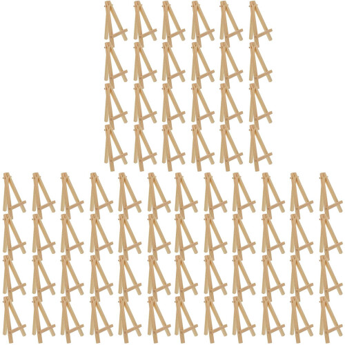 72Pcs 12.7cm Mini Wooden Display Stands, Easels, T 1