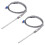 2X Steel Temperature Probe Pt100 RTD Sensor Cable 1