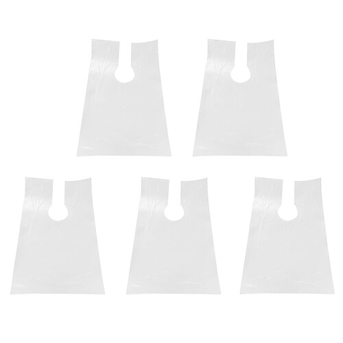 500Pcs PE Apron Disposable Long Barber Cloth Perm 1