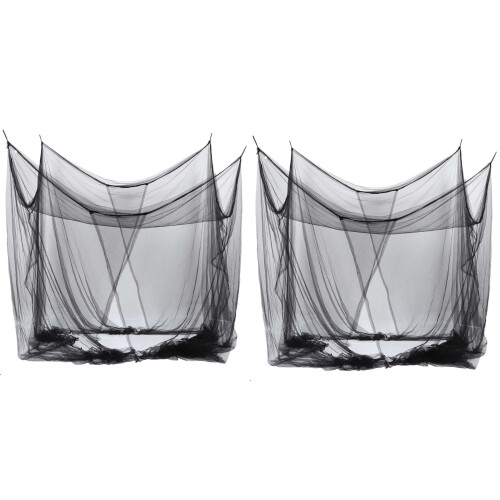 2X 4-Corner Bed Netting Canopy Mosquito Net for Qu