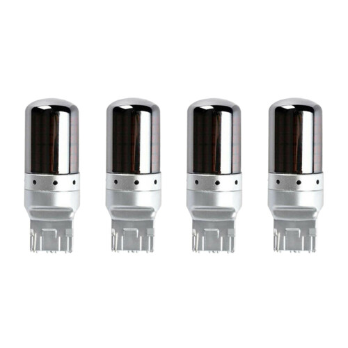 4Pcs Chrome 7440 T20 144SMD Amber Canbus Error Fre 1