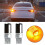 4Pcs Chrome 7440 T20 144SMD Amber Canbus Error Fre 8