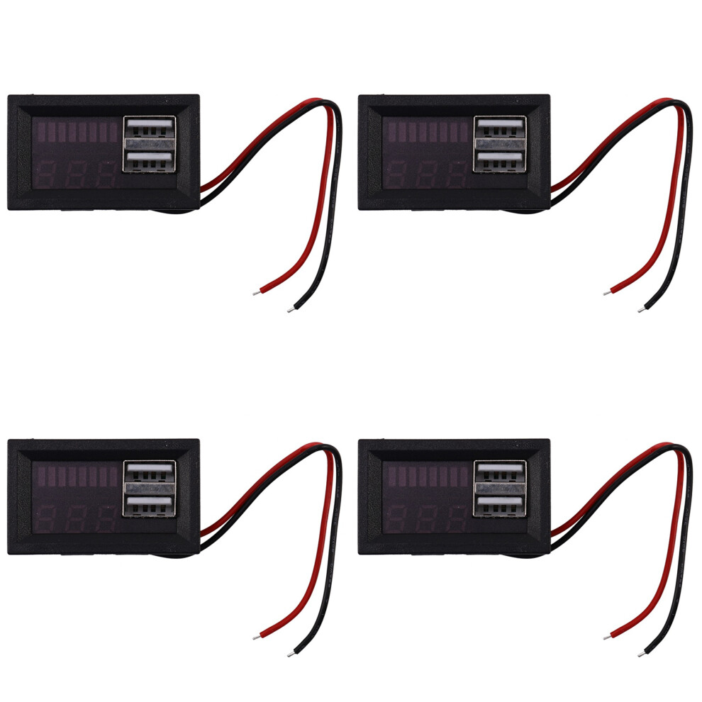 4X Red Led Digital Display Voltmeter Voltage Meter 4854184454670