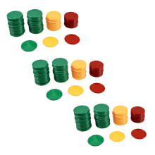 Red Yellow Green Round Shaped Mini Poker Chips Luc