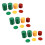 Red Yellow Green Round Shaped Mini Poker Chips Luc 1