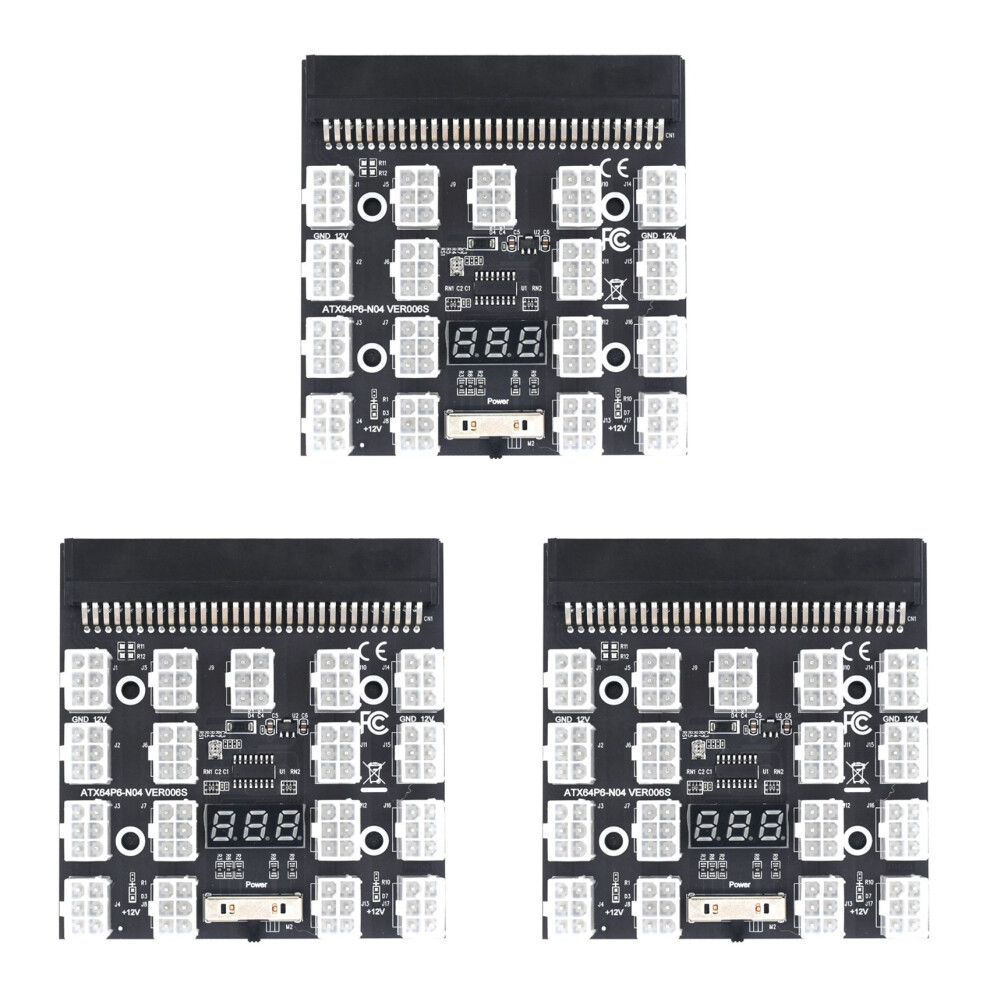Photos - Graphics Card 3X Breakout Board 17 Port 6Pin LED Display Power M