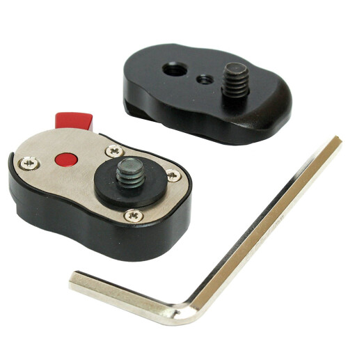 4X Professional 1/4Inch Mini Quick Release Plate S 2