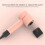 2X Black Soft Silicone Protective Cover for Hair D 5