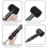 2X Black Soft Silicone Protective Cover for Hair D 7