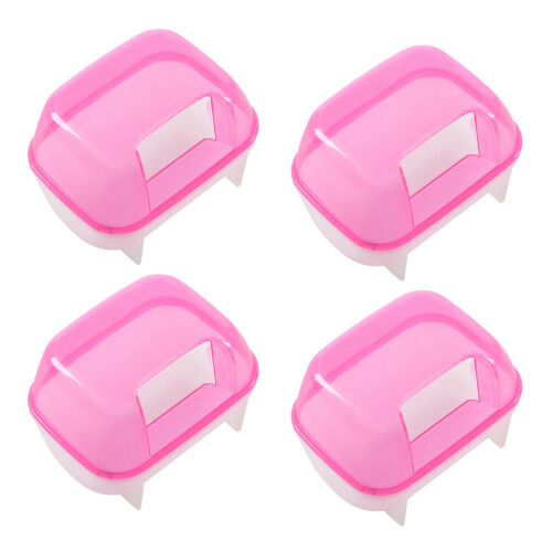 4X Pink White Small Hamsters Bathing Sand Cage Pet