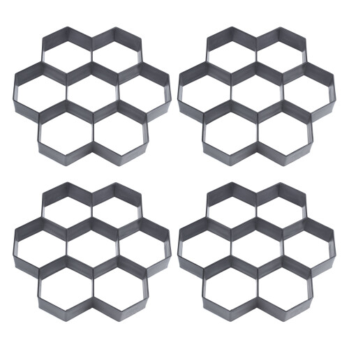 4X DIY Patio Walk Maker Stepping Stone Concrete Pa