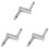3X 6.35 Adapter Plug Pedal Coupler Type Connector 2
