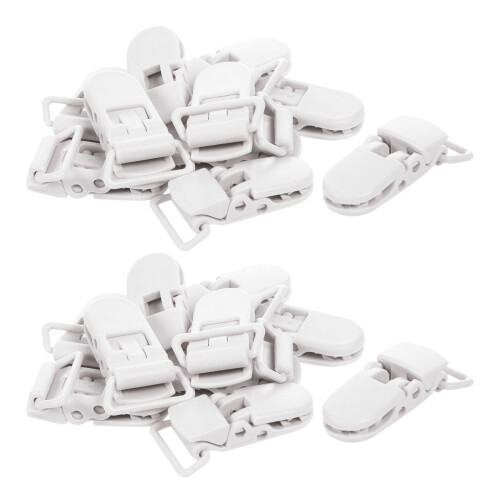20Pcs Baby Kids T-Shape Plastic Pacifier Clips Soo 1