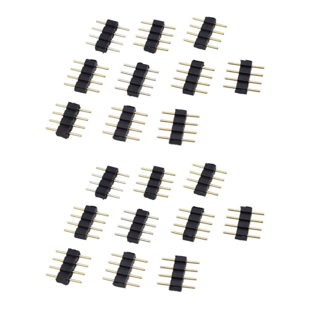 100Pcs 4 Pin Rgb Led Strip Male Plug Adapter Conne 4854184437116