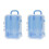 2X Blue Mini Roller Travel Suitcase Candy Box Pers 2