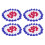 200 PCS Golf Ball Marker 18mm Random Color 1