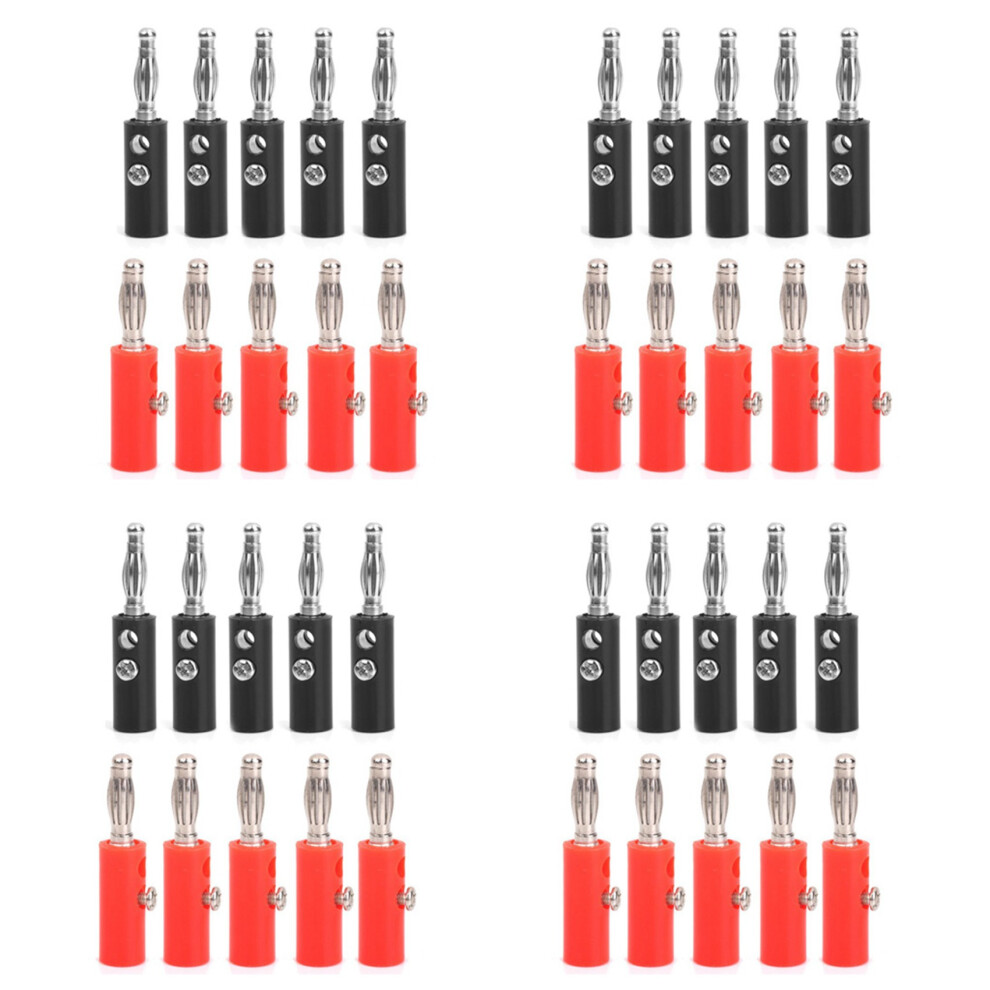 4Mm Insulated Banana Plugs Connectors Jack New 40P 4854184431015