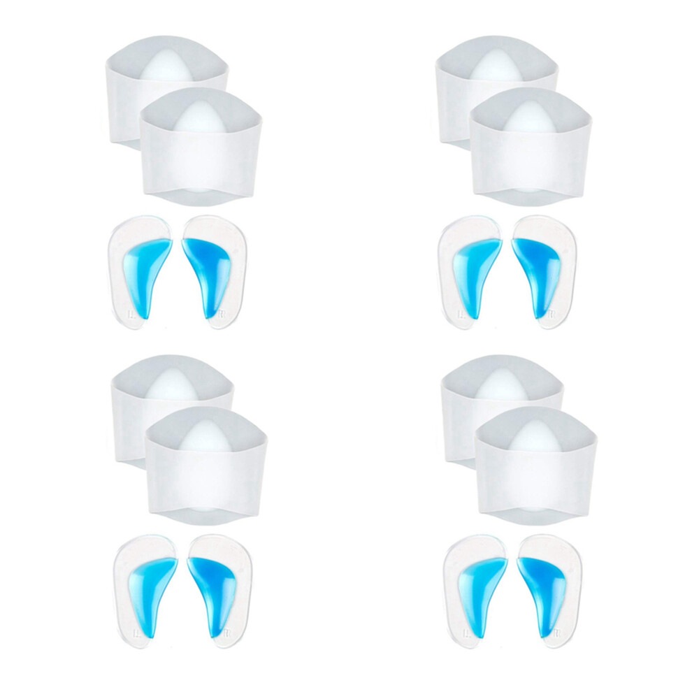 Semoic Gel Arch Support Set, 8 Pairs Plantar Fasciitis Sl