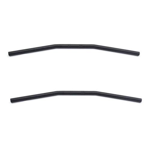 2X 7/8 Inch Handlebar 22mm Black Drag Straight Bar