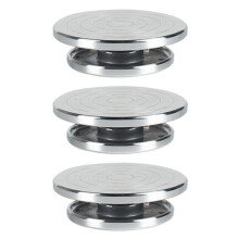 3Pcs 12/15cm Double Face Use Aluminum Alloy Turnta