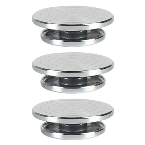 3Pcs 12/15cm Double Face Use Aluminum Alloy Turnta
