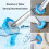 72 Pcs Toilet Brush Replacement Head,Toilet Stick 3