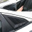 4x for 2016-2019 Matt Black Rear Window Louvers Sh 6