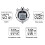 2X Digital Stopwatch Timer Metal Stop Watch with 4