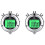 2X Digital Stopwatch Timer Metal Stop Watch with 2