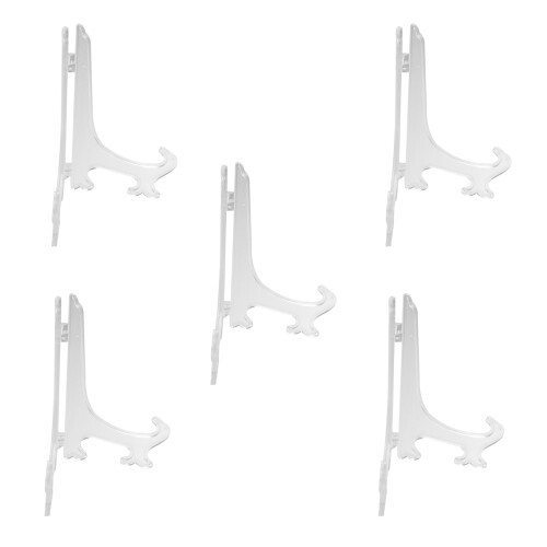 5X Transparent 7 inch Display Easel Stand Plate Bo