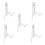 5X Transparent 7 inch Display Easel Stand Plate Bo 2