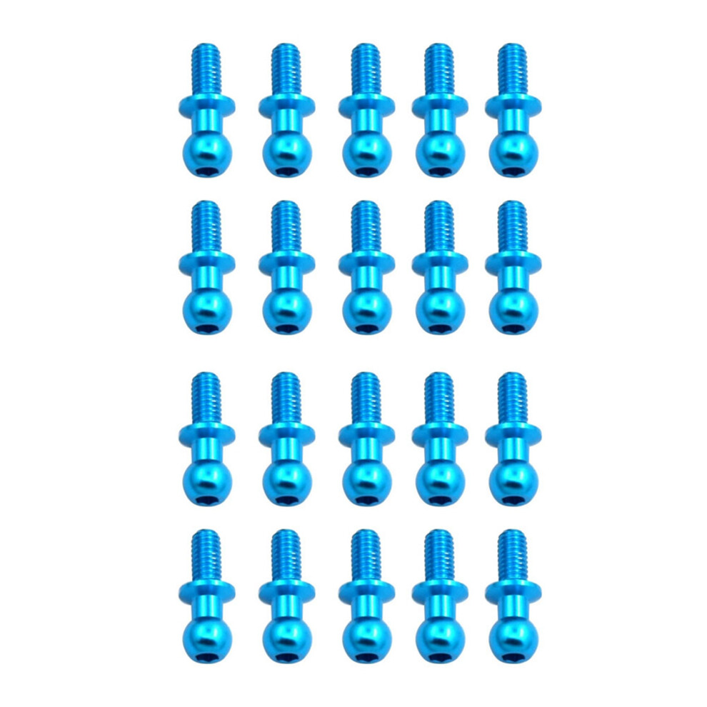 20Pcs M3 Metal Hex Ball Head Screws For Tt01 Tt02 4854184426639