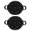 2X 7 Hole Cooking Cake Pan Cast Iron Omelette Non- 2