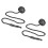 2Pcs Hatchback Parcel Shelves Trunk Lid Back Shelf 2