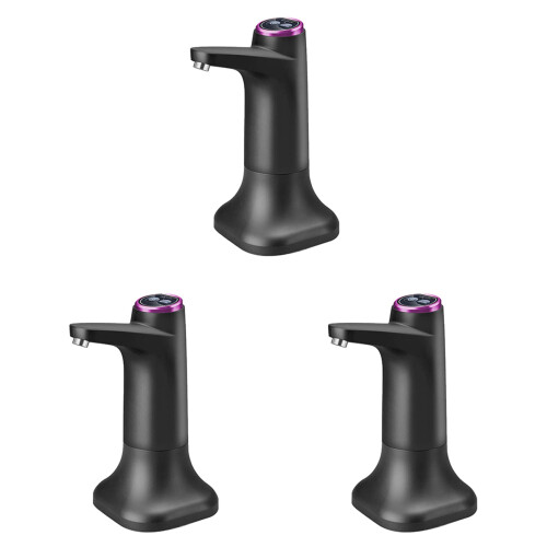 3X Electric Water Bottle Pump with Base USB Dispen 1