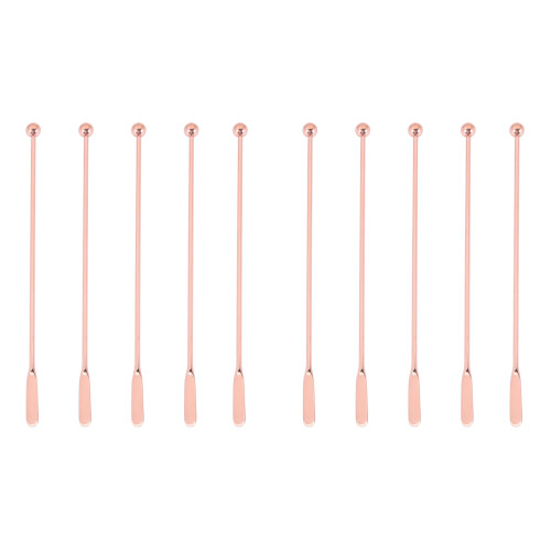 10Pcs Stainless Steel Stirrer Beverage Stirrers St