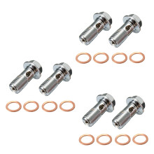 6X Stainless Brake Banjo Bolt M10 x 1.0mm Caliper