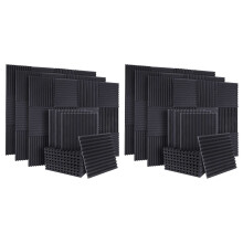 100Pcs Acoustic Soundproof Foam Sound Absorbing Pa