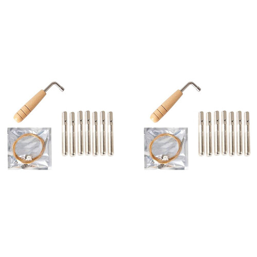 14 Metal Harp String + 14Pcs Pin Nails Tuning Wren 1