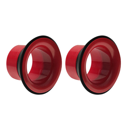 2X Drum Enhancer ABS Rubber Kick with Black Port H