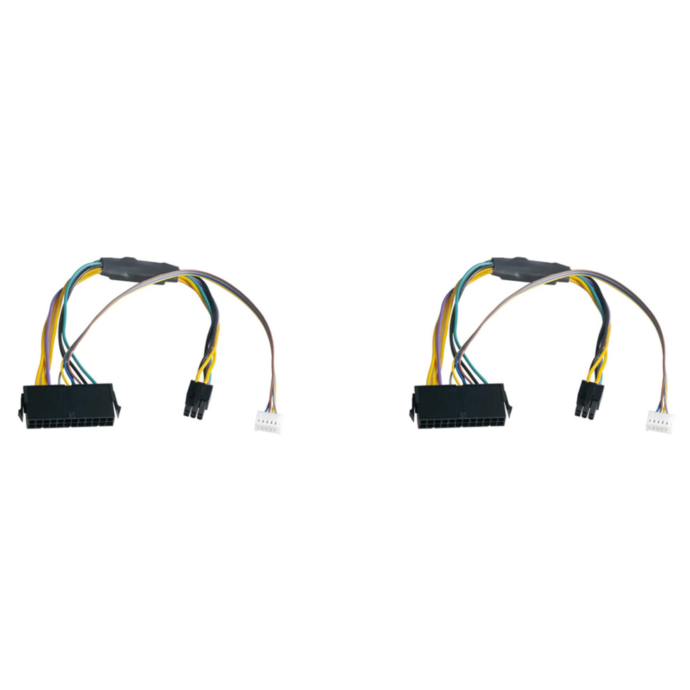 2X Atx Main 24Pin Female To 6Pin Male Pci-E Psu Po 4854184449690