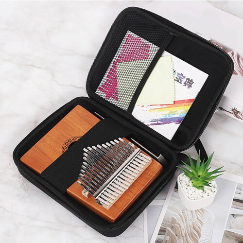 2X 17 Keys Kalimba Case Thumb Piano Box Bag Water- 2