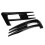 6x for Golf 7 MK7 2013-2017 Gloss Black Car Bumper 8