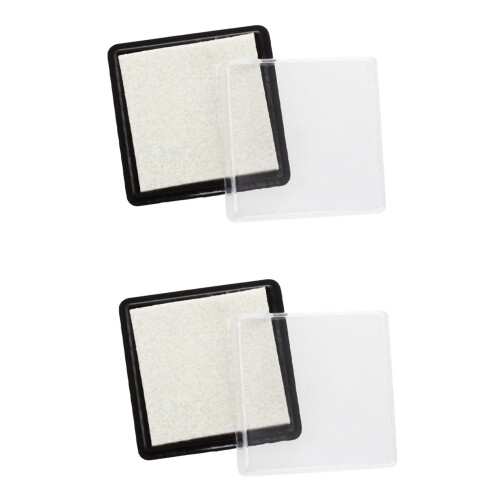 2X Ink Pad Stamp for Wedding Letter Document White 1