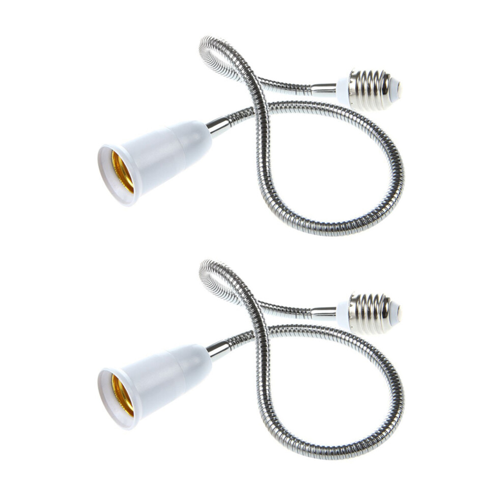 2X E27 To Lamp Bulb Flexible Extension Adapt Light Semoic