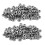 200Pcs M3 3mm Female Thread Hex Metal Nut Fastener 2