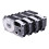 8 Pack 12mm Black On White Label Tape Maker Compat 3