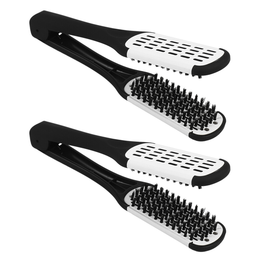 2X Professional Straightening Brush Hairdressing T Semoic