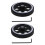 2pcs 200X6mm Industrial Aluminum Rubber Measuring 1