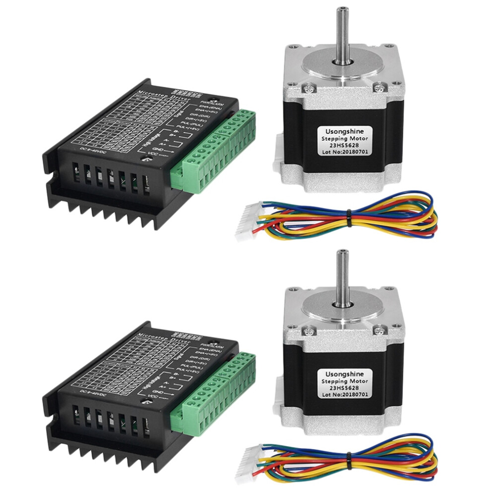 Semoic 2X Nema 23 23Hs5628 Stepper Motor 57 2.8A With Tb6